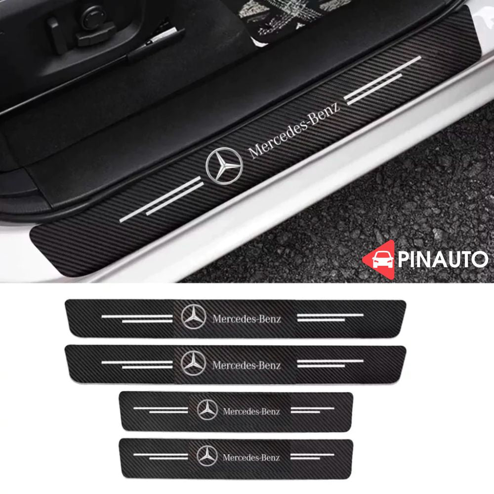 Protectores de alféizar de la puerta con logotipo