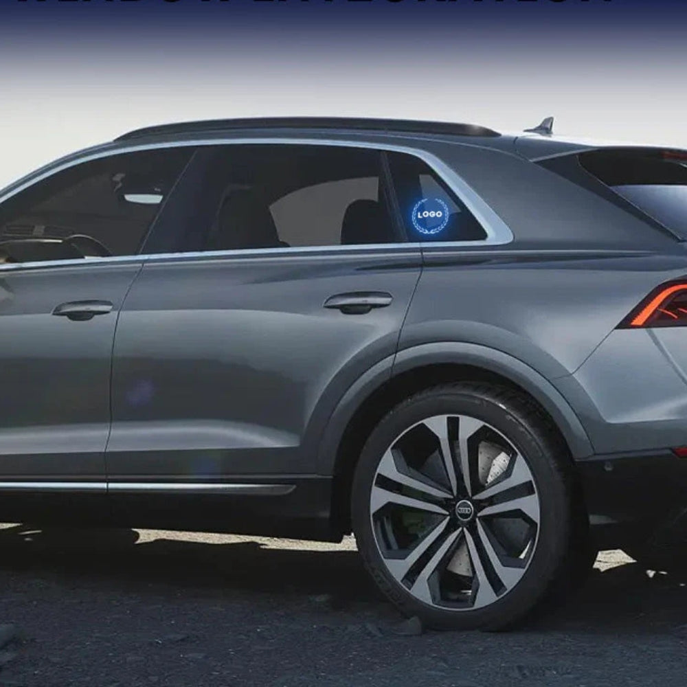 Rechargeable LED Car Logo – Neon Light Effect