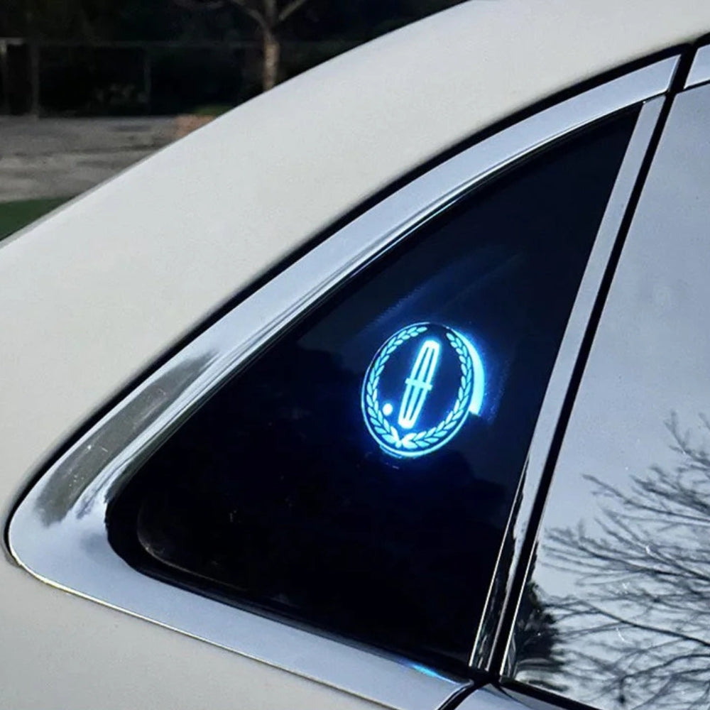 Rechargeable LED Car Logo – Neon Light Effect