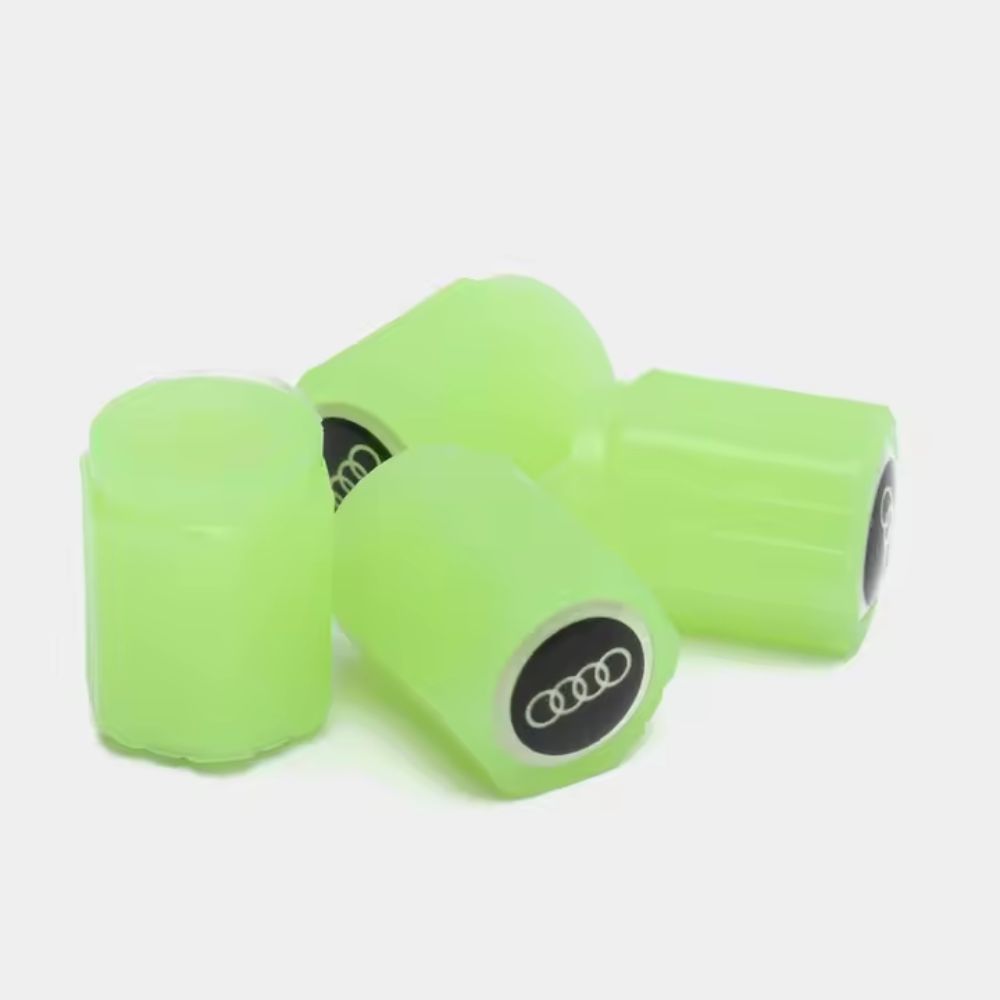 4pcs Bouchons de Valve Lumineux avec Logo (Compatibilité Universelle)