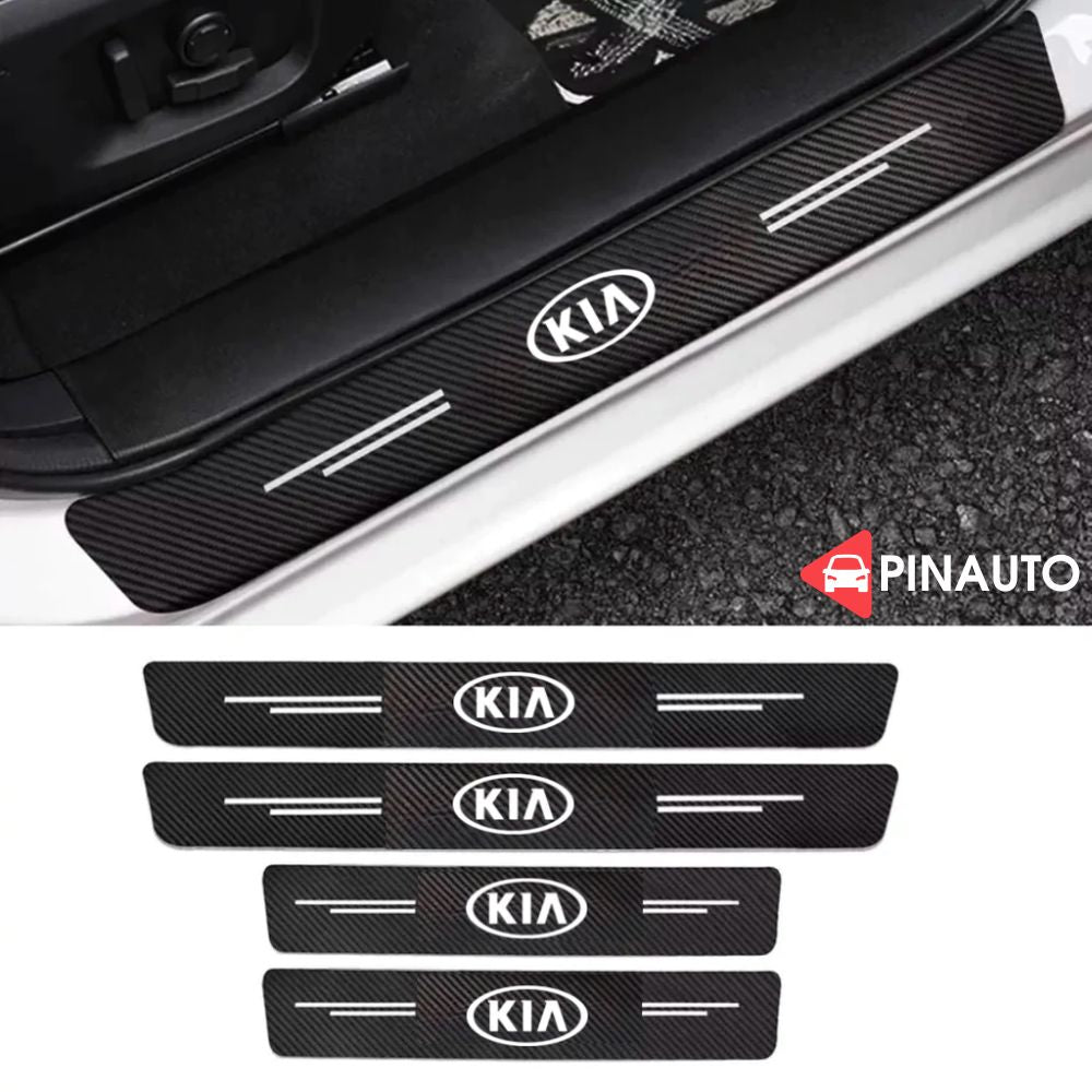 Protectores de alféizar de la puerta con logotipo