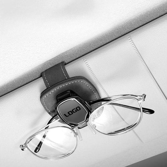 Suede Multifunctional Glasses Clip with your car logo